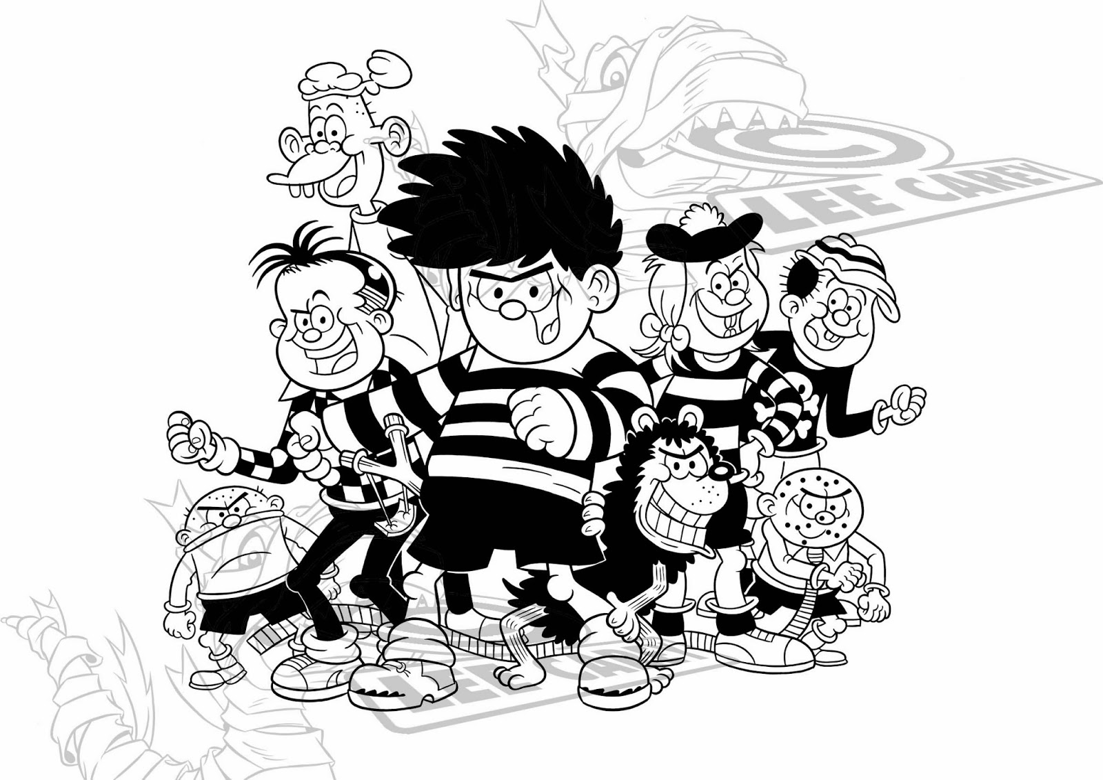 Dennis The Menace Pages Coloring Pages